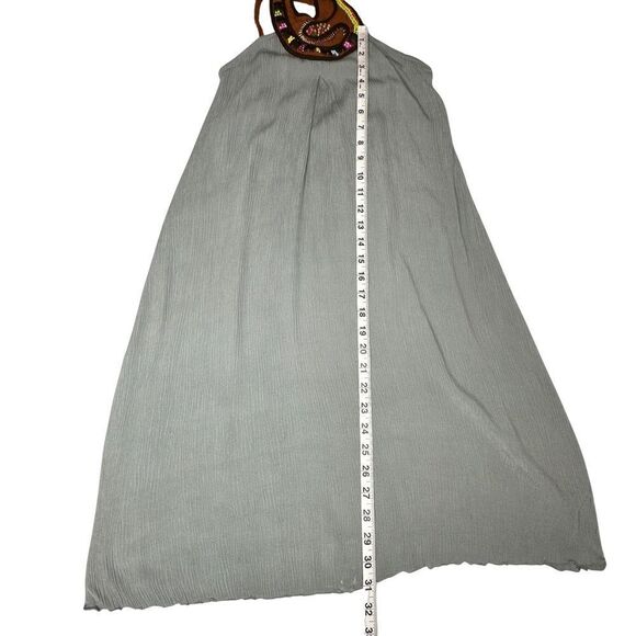 INDO MARIO Beaded Green Gauze Muni Dress Small - Picture 11 of 15